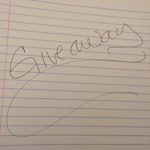 Handwritten Signature on Lined Paper